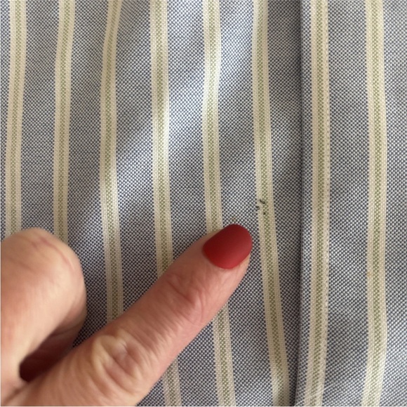 LL Bean Men's Wrinkle Resistant Long Sleeve Button Up Size 16 1/2-35 Light Blue - Picture 7 of 10